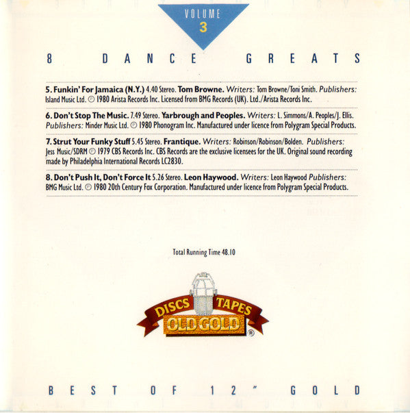 Various : Best Of 12 Inch Gold (Volume 3) (CD, Comp, Dis)