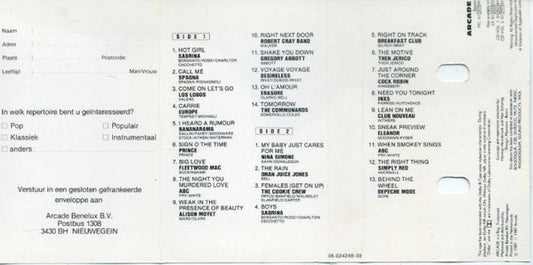 Various : Pop Formule Tophits (Cass, Comp)