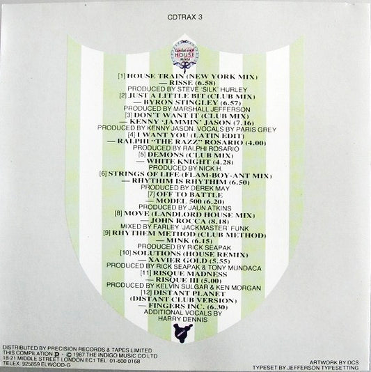 Various : Jack Trax (The Third C.D.) (CD, Comp)