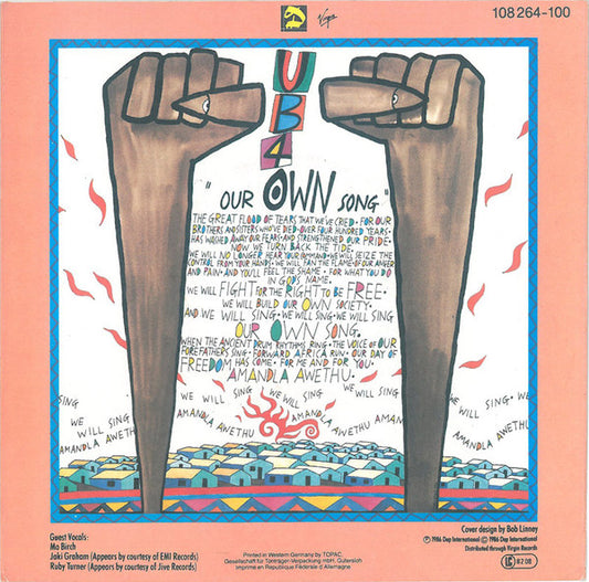 UB40 : Our Own Song (7", Single)