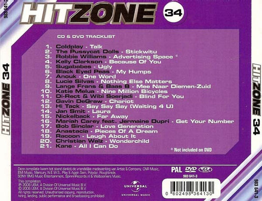 Various : Radio 538 Hitzone 34 (CD, Comp + DVD, Comp, PAL)