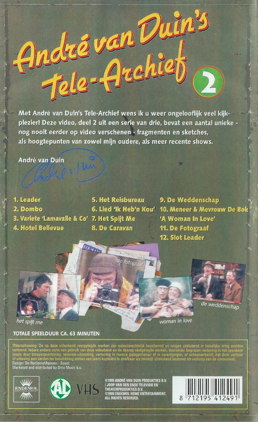 André van Duin : André Van Duin's Tele-Archief 2 (VHS, Album, PAL)