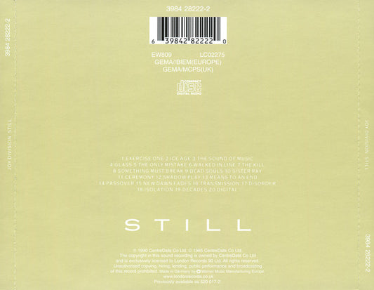 Joy Division : Still (CD, Album, RE, WMM)