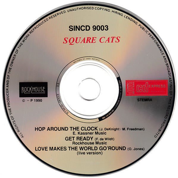The Square Cats : Hop Around The Clock (CD, Single)