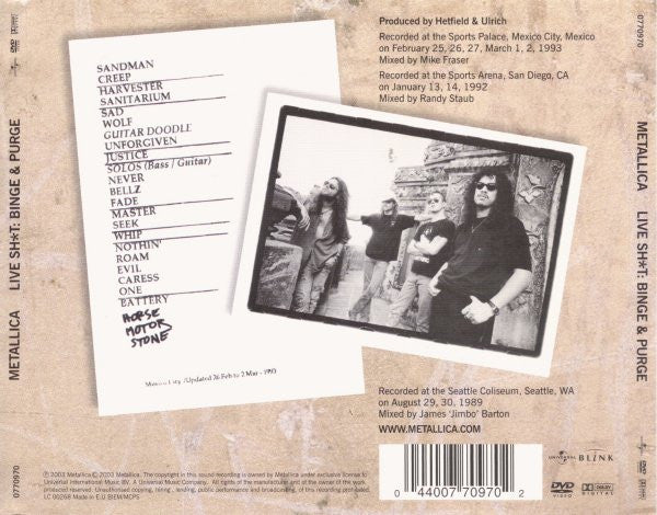 Metallica : Live Sh*t: Binge & Purge (3xCD, Album + 2xDVD-V + Box, RE)