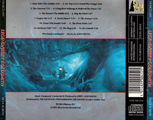 Jerry Goldsmith : Legend (Original Soundtrack Recording) (CD, Album, RM, Uni)