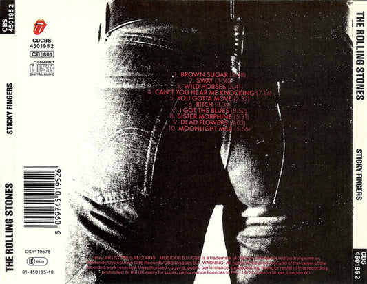 The Rolling Stones : Sticky Fingers (CD, Album, RE)