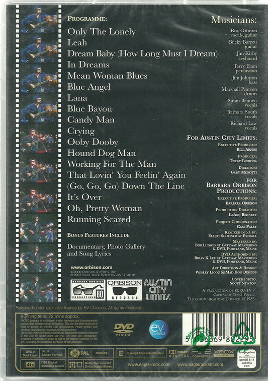 Roy Orbison : Live At Austin City Limits August 5, 1982 (DVD-V, PAL)