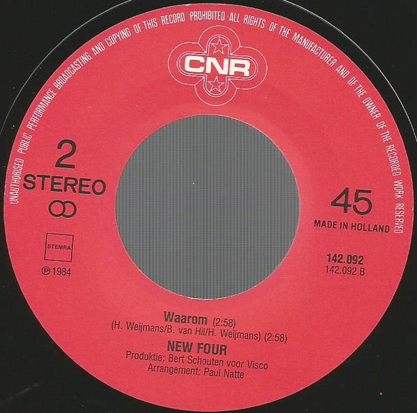 New Four : In Ons Stamcafé (7", Single)