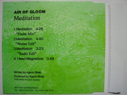 Air Of Gloom : Meditation (CD, Single)