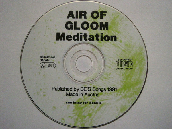 Air Of Gloom : Meditation (CD, Single)