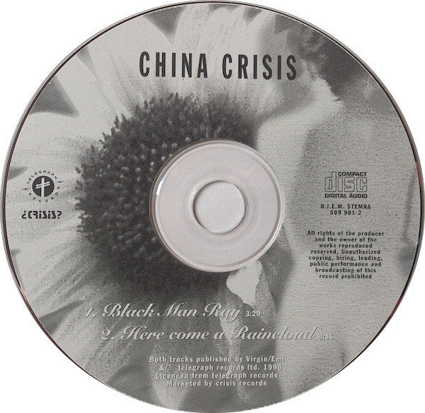 China Crisis : Black Man Ray (CD, Single)