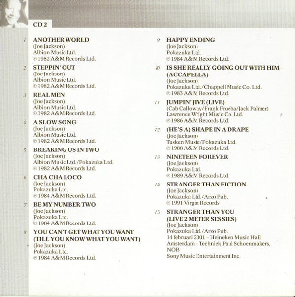 Joe Jackson : The Very Best Of Joe Jackson (2xCD, Comp)
