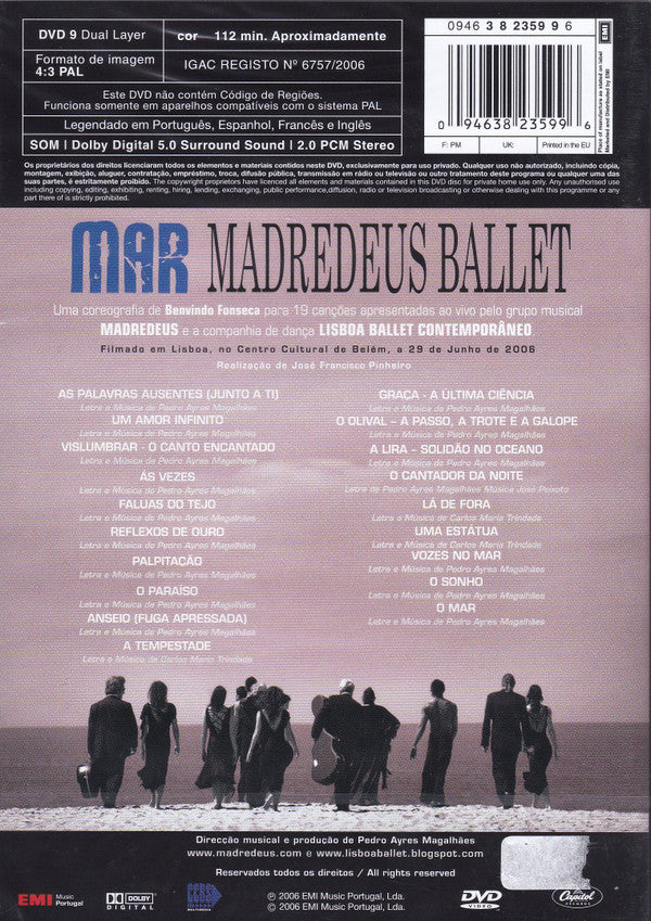 Madredeus & Lisboa Ballet Contemporâneo : Mar : Madredeus Ballet (DVD-V, PAL)