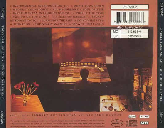 Lindsey Buckingham : Out Of The Cradle (CD, Album)