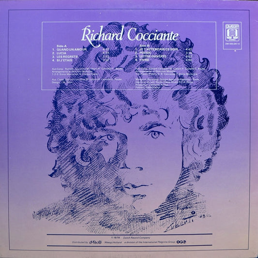 Riccardo Cocciante : "Quand Un Amour" (LP, Album)
