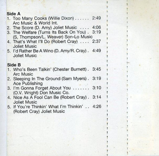 The Robert Cray Band : Who's Been Talkin' (Cass, Album)