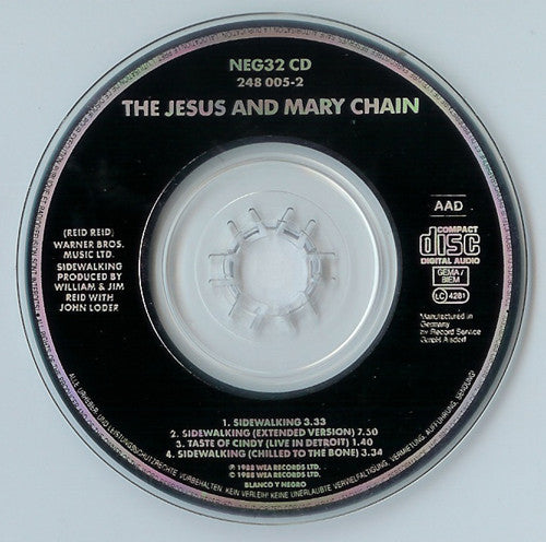 The Jesus And Mary Chain : Sidewalking (CD, Mini, Single)