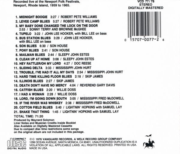 Various : Great Bluesmen Newport (CD, RE)