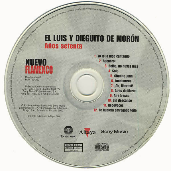 El Luis Y Diego De Moron : Años Setenta (CD, Comp)