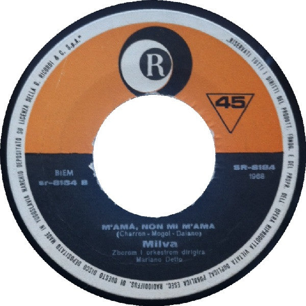Milva : Cuando Sali De Cuba (Quando Una Stella Cade) (7")