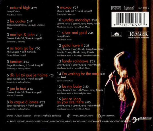 Vanessa Paradis : Live (CD, Album)