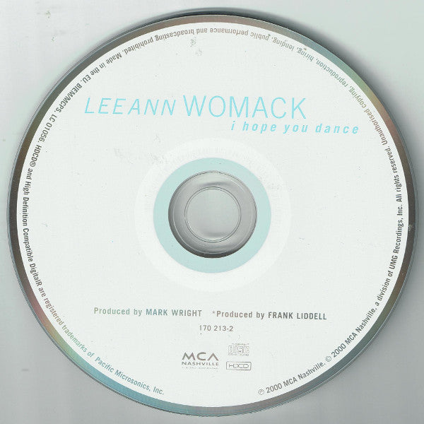 Lee Ann Womack : I Hope You Dance (HDCD, Album, Enh)