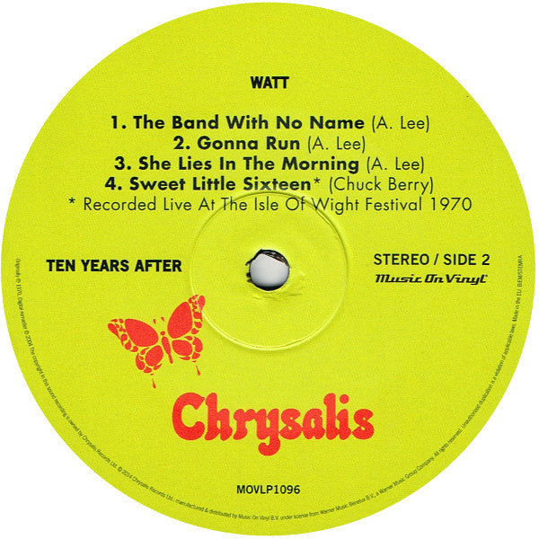 Ten Years After : Watt (LP, Album, RE, 180)