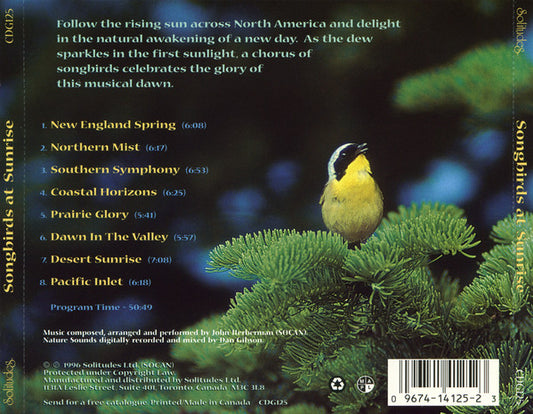 Dan Gibson, John Herberman : Songbirds At Sunrise (CD, Album)