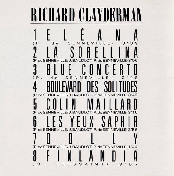Richard Clayderman : Eléana (CD)