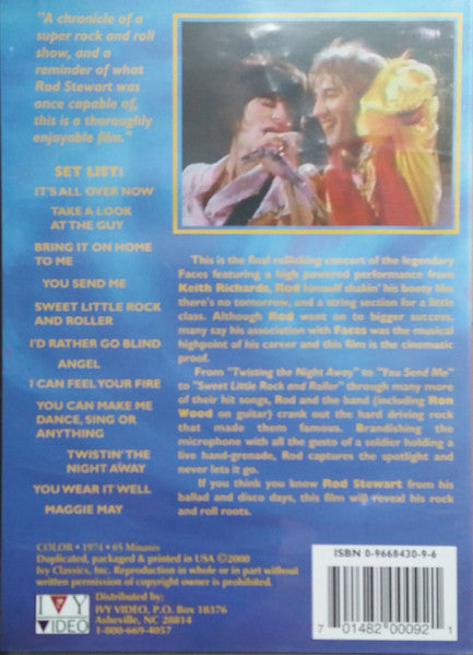 Rod Stewart And Faces (3) : The Final Concert With Keith Richards (DVD-V, Unofficial)