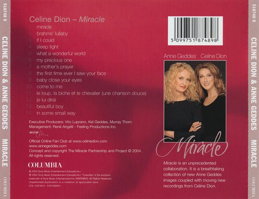 Céline Dion : Miracle (CD, Album)