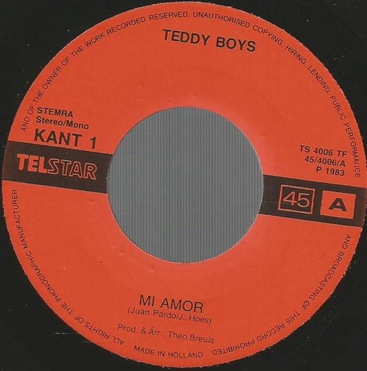 Teddy Boys : Mi Amor (7", Single)