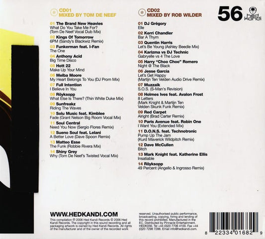 Tom De Neef & Rob Wilder : Hed Kandi World Series Live: Paris (Sparkling House Beats From Kandi's Global Dancefloor) (2xCD, Mixed)