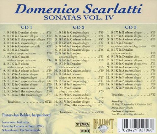 Domenico Scarlatti, Pieter-Jan Belder : Sonatas K 140-187 (3xCD, Album + Box)