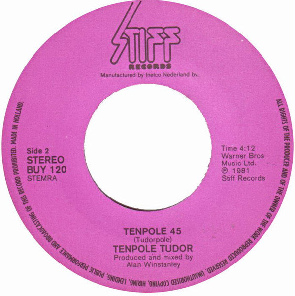 Tenpole Tudor : Wünderbar (7", Single)
