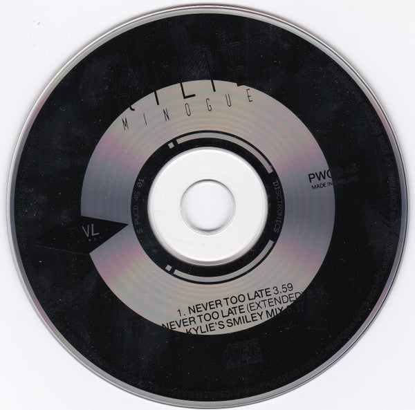 Kylie Minogue : Never Too Late (CD, Single)
