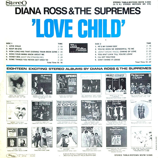 The Supremes : Love Child (LP, Album)