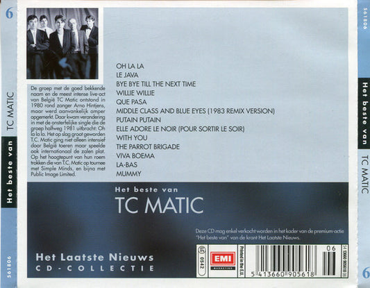 TC Matic : Het Beste Van TC Matic (CD, Comp)