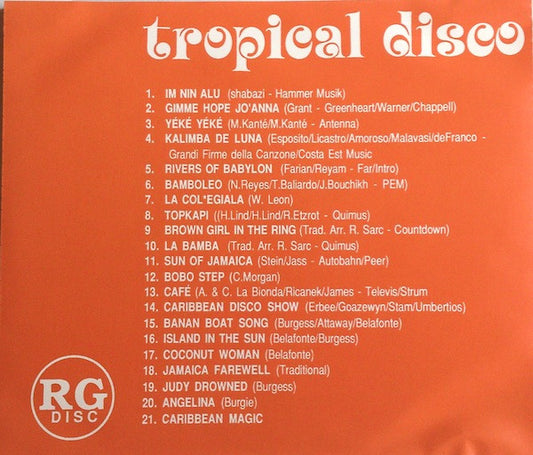 Unknown Artist : Tropical Disco (CD, Comp)