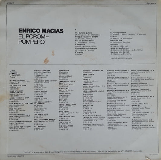 Enrico Macias : El Porom-Pompero (LP, Comp)