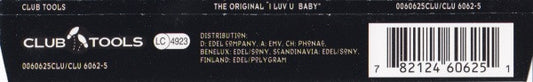 The Original : I Luv U Baby (CD, Maxi)