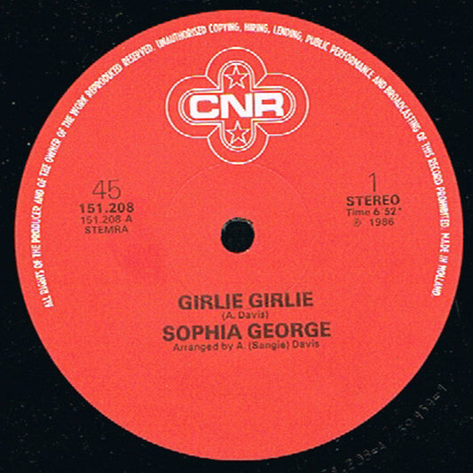 Sophia George / Winner All Stars : Girlie Girlie / Girl Rush (12", Maxi, EMI)