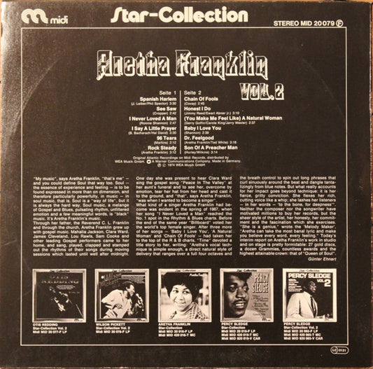 Aretha Franklin : Star-Collection Vol. 2 (LP, Comp, RE)