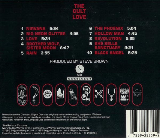 The Cult : Love (CD, Album, RE)
