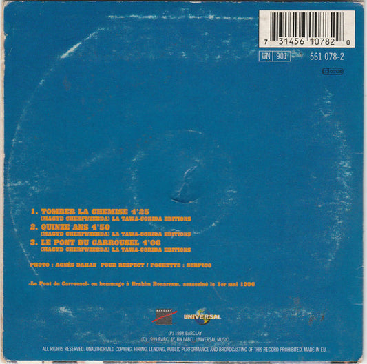 Zebda : Tomber La Chemise (CD, Single)