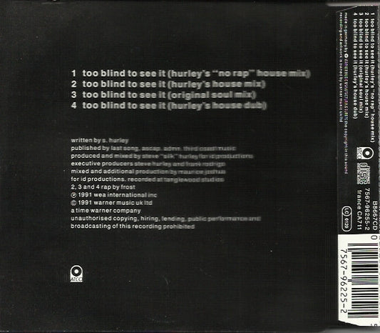Kym Sims : Too Blind To See It (CD, Single, Nim)