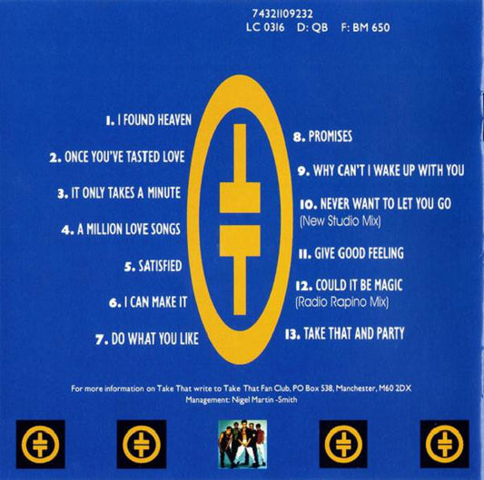 Take That : Take That & Party (CD, Album, RE)