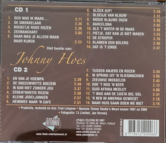 Johnny Hoes : Het Beste Van Johnny Hoes (2xCD, Comp)