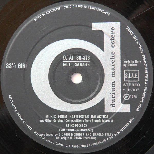 Giorgio Moroder : Music From "Battlestar Galactica" And Other Original Compositions (LP, P/Mixed)